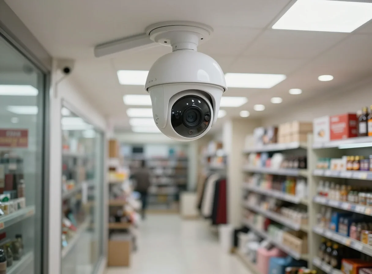CCTV camera installation illustration