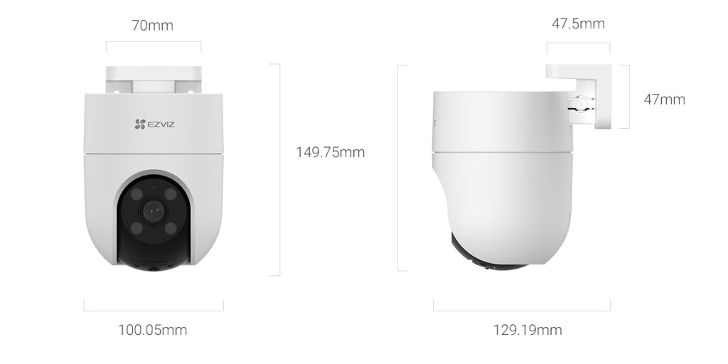 EZVIZ H8c 2K+ 4G Outdoor Pan & Tilt Camera